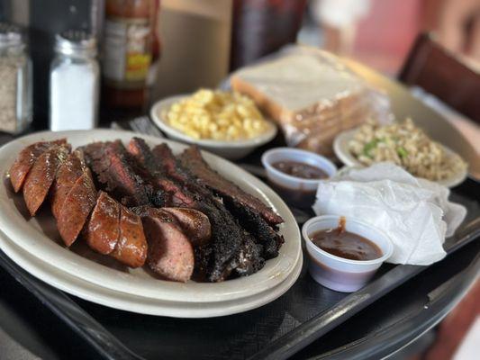 Sliced Brisket and Sausage Combo