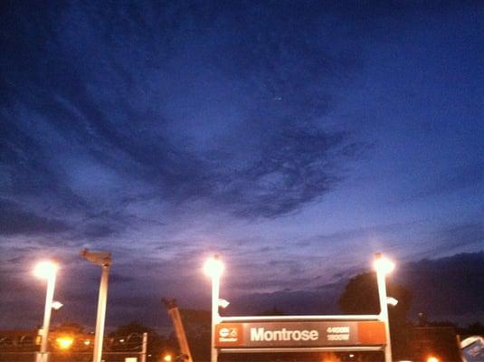 Early morning at montrose stop