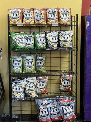 Route 11 potato chip stand - SUPER CRUNCHY CHIPS!