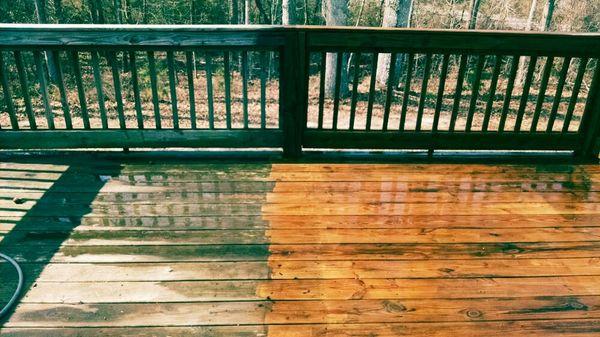 Before and after deck