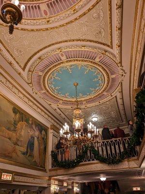 Ceiling in the lobby