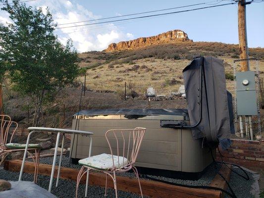 What a wonderful place for a hot tub!