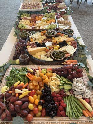 Charcuterie grazing table