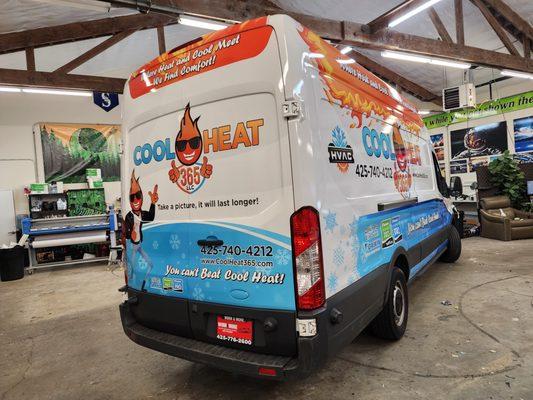 Vinyl Lab NW Signs and graphics in Mukilteo - Commercial vehicle wrap for you van, truck, or business vehicle