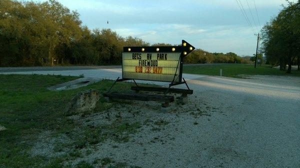 Sign seen from Hwy 83