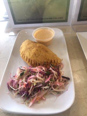 Peruvian empanada, slaw and aioli