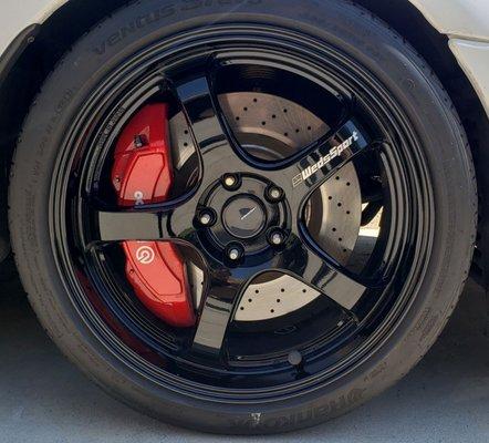 19" Wedssport rn05m redrilled from 5x112 to 5x114.3