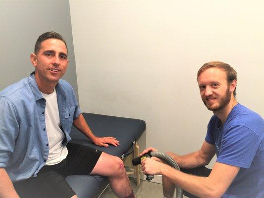 Skateboard Legend Guy Mariano uses localized cryo to help his patella tendinitis