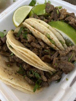 Omg these were so good steak street tacos