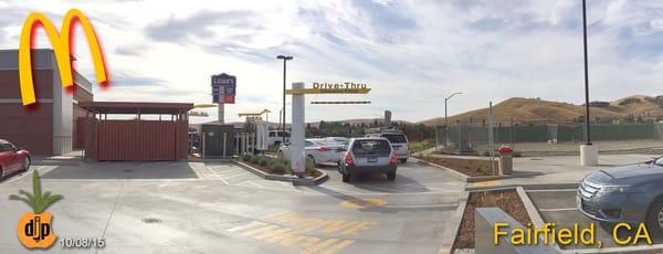 Two lane drive-thru (Thumbs up!)