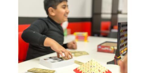 Students playing Math Themed games