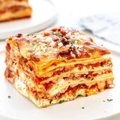 Lasagna fresh  Cook to order  Served with House Salad