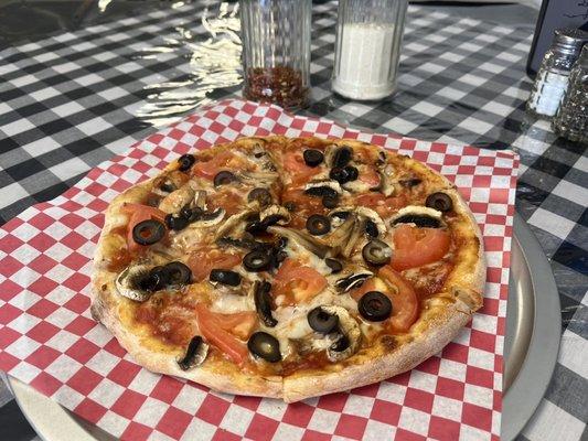 Party of One with Tomato Mushroom and Olive