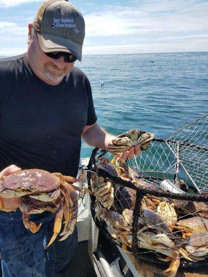 Crab right off the docks or rent a charter!