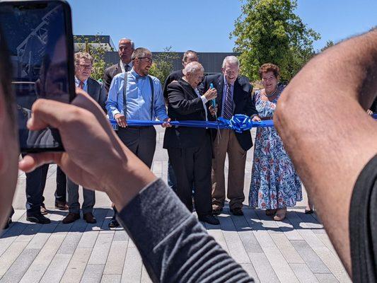 Ribbon cutting ceremony.