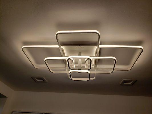 LED ceiling light fixture.