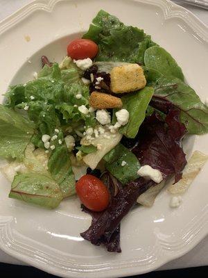 Goat cheese salad; goat cheese added a good texture to the crunch of the salad.