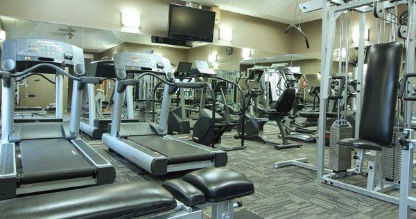 Well-equipped fitness center