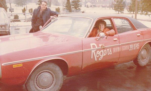 Rogers Driving School Training Car 1974.