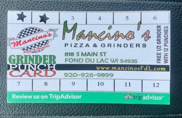 Grinder Punch Card