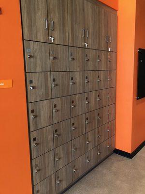 Lockers for your convenience