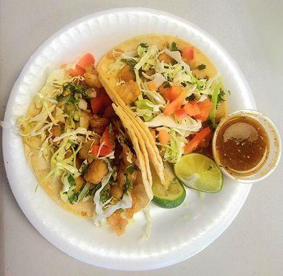 RICOS TACOS DE PESCADO.