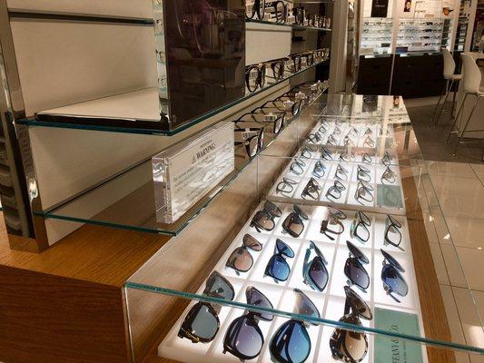 Wide selection of glasses and sunglasses.