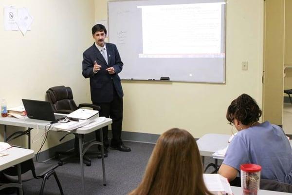 instructor and students in Classroom