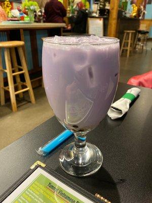 Taro boba milk tea