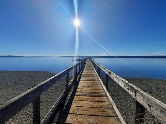 Dock out to water. Gorgeous view!