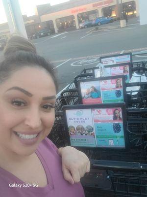 Safeway shopping carts luxury Day Spa advertisement