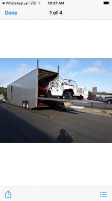 Custom Jeep suv - delivered enclosed to the customer - on a six car Kentucky