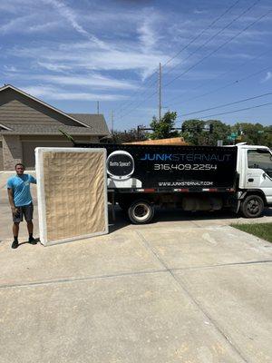 Mattress & Furniture Removal in Wichita, KS by Junksternaut Junk Removal.