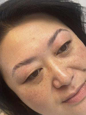 Brow Lamination and threading!