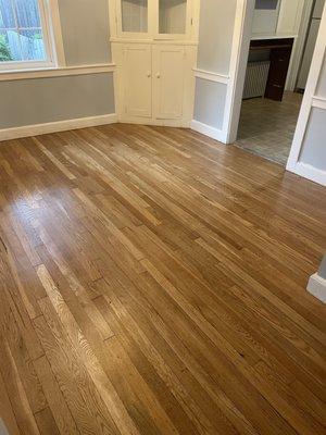 Refinished floors