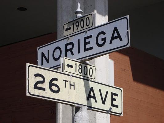 Located at 26th Avenue & Noriega, in the Sunset district