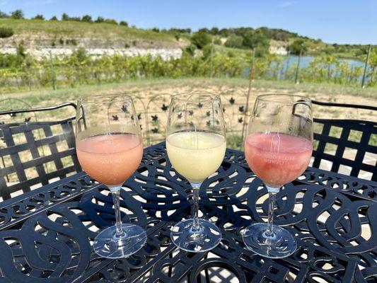 Wine slushes! Frose, Margarita and Blueberry Margarita!!