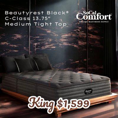 Beautyrest Black® C-Class 13.75" 
Medium Tight Top KING SIZE