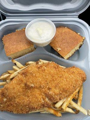 Fried Flounder and Fries