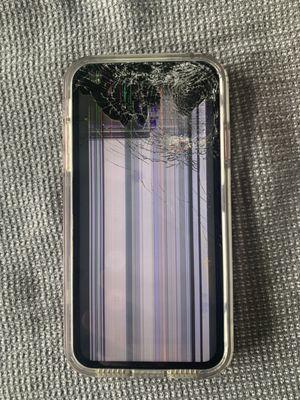 Broken iPhone 11 screen.