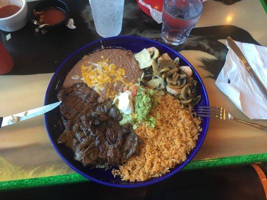 Carne Asada with Shrimp! Yum!