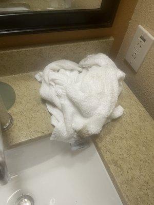 dirty rags left by assume housekeeping