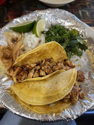 Chicken street tacos