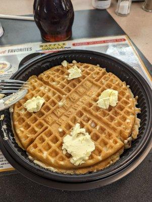 Perfectly cooked waffle