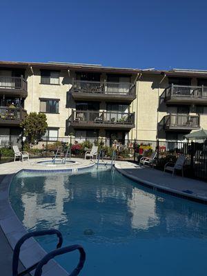 Sparkling Pool and Hot tub