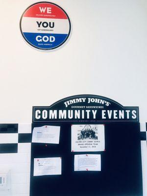 Jimmy John's community events!