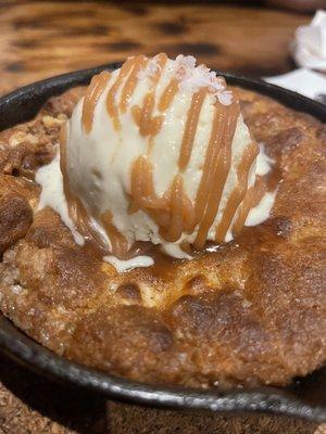 Pan cookie with salted caramel ice cream! Absolutely AMAZING!!! This is a MUST every time we visit Galeotti's!!!!