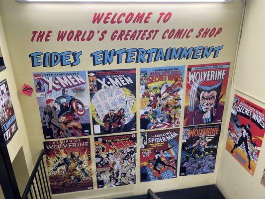 Eide's Entertainment's hallway