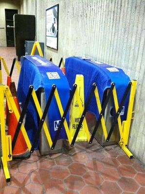 New fare gates @ Shady Grove Metro Station.