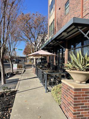 Outdoor dining area